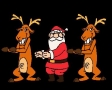 Dansende Kerstman en Rudolph