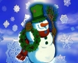 Kerstsneeuwpop