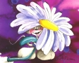 Diddl met bloem