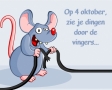 Op 4 oktober zie je dingen doopr de vingers