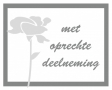 Met oprechte deelneming