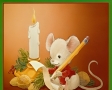 Muis met kaars