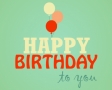 Happy birthday to you