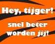 Hey tijger, snel beter worden jij!