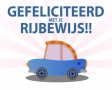 Gefeliciteerd met je rijbewijs!
