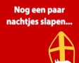 Nog een paar nachtjes slapen...