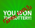 You won the lottery!