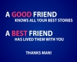 A good friend knows all your best stories