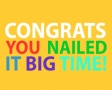 Congrats you nailed it big time!