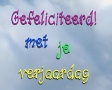 Gefeliciteerd met je verjaardag